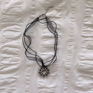 Black handmade necklace